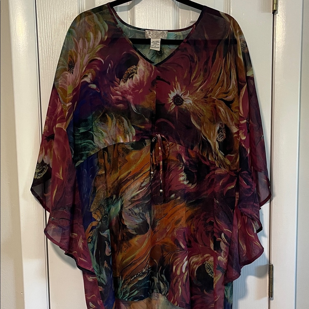 J Valdi Women’s Floral Beach Coverup